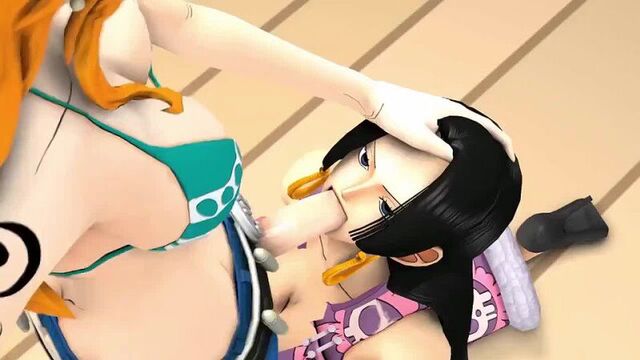 One piece boa hancock nami (one piece) nico robin