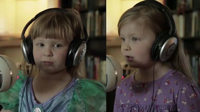 Maddie and zoe sing "let it go" from disney's "frozen"