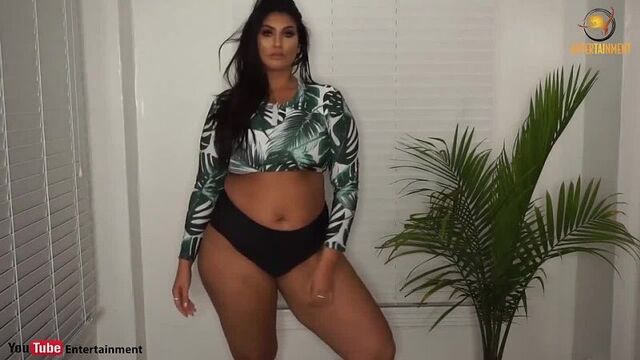 2019 latecia thomas ¦ plus size swimsuit try on haul