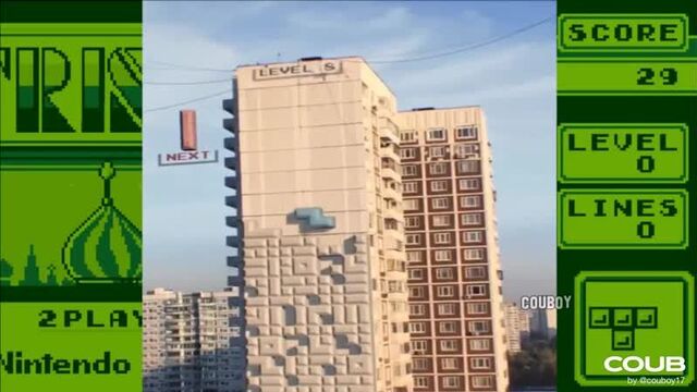 Tetris in the matrix