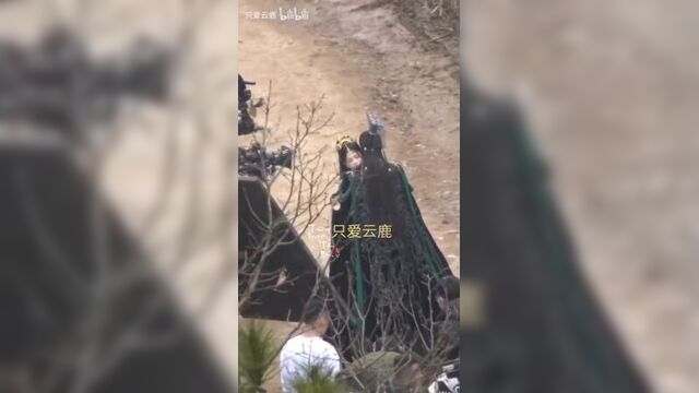 Бай лу и ло юнь си на съёмках дорамы (50)