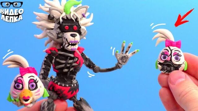 Сломанная роксана и сломанная глэмрок чика фнаф 9 ► fnaf security breach | видео лепка