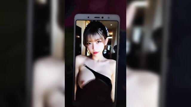 Mingling with a cute girl and cumtribute with zhou shuyi