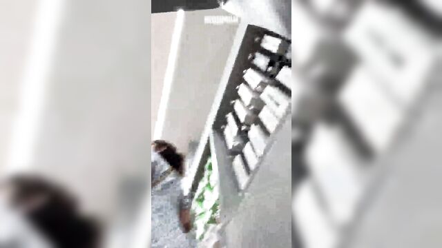 A girl in a sundress plays with herself and gets fucked