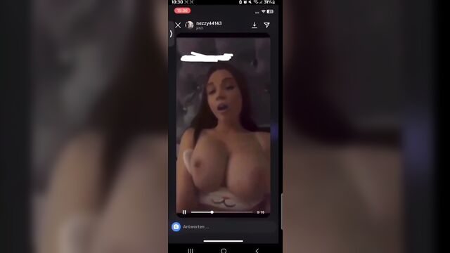 Julesboringlife leaked big tits tiktok video shows her masturbating with bouncy attention