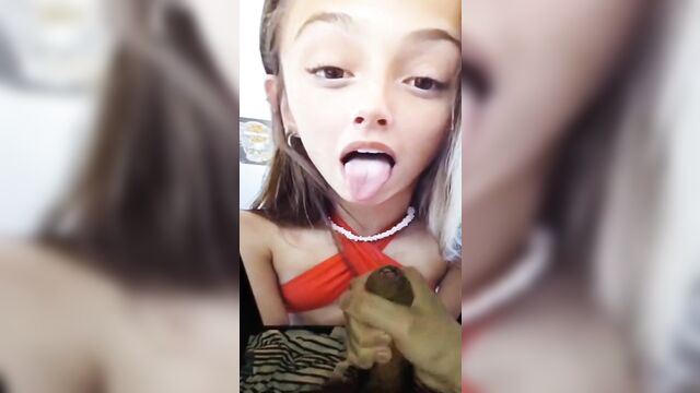 Clari cremaschi receives a cumshot tribute in her leche