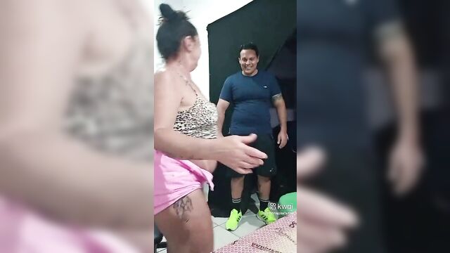 Old lady dona antônia josefa gets her asshole gapped hard