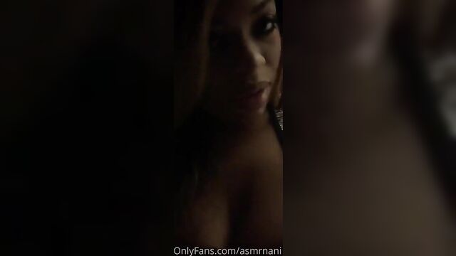Nani’s juicy lips and big titties in asmr action
