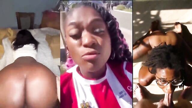 A white guy fucks his ebony girlfriend in a steamy pmv video