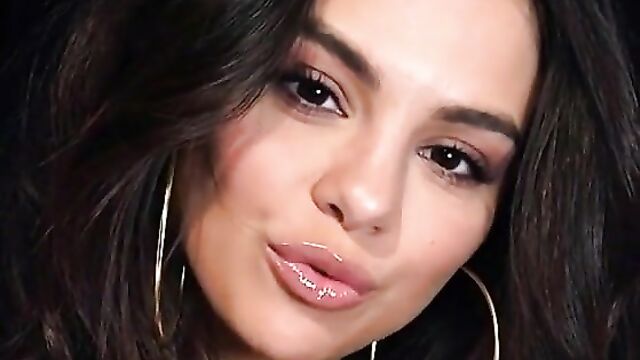 How selena gomez would suck your balls and lick them with glossy lips