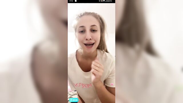 A sexy girl performing on bigo live and showing her body