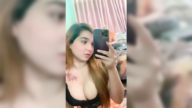 An indian girl is performing a live show with great enthusiasm