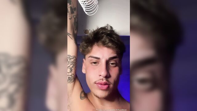 Arthur moreira's fake cum shot after intense oral action arthuroficial