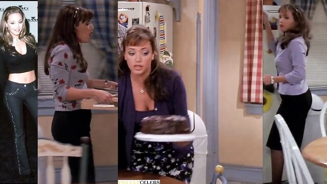 Bouncing boobs of sassy celeb leah remini with mouth open