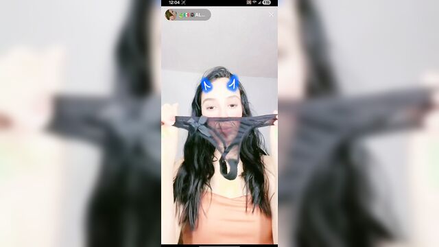 Short mexican girl twerking her ass with fire in tiktok style