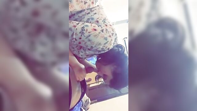 A thick girl with a big ass, showcasing her seductive moves