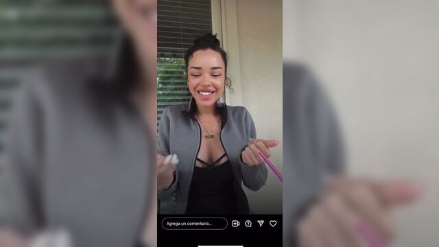 Accidental nip slip during a live stream drive around