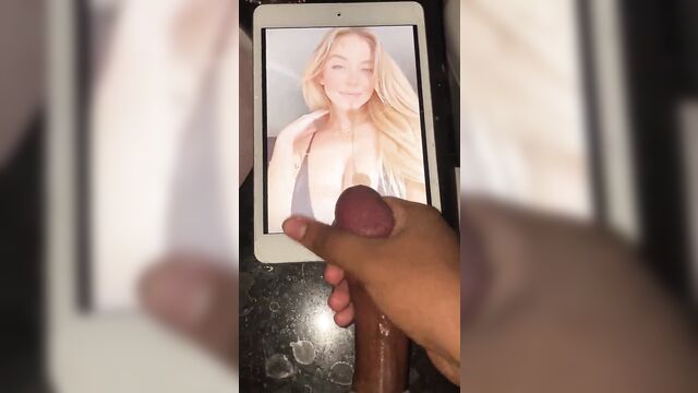 Hot cum tribute for busty blonde sydney sweeney