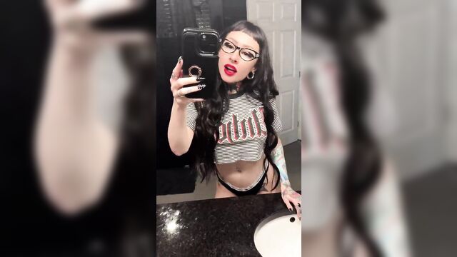Would you let a big booty goth take control and dominate you?