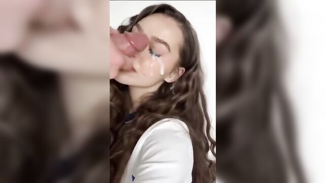 A hot tribute to a sexy lady, louisa jindaoui, with a cumshot