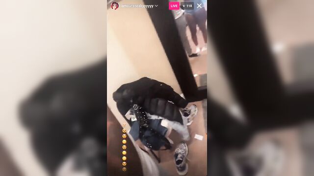 An instagram model shows her sexy ass to the camera