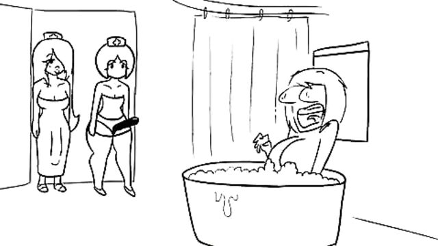 A girl is being examined by a doctor in this video