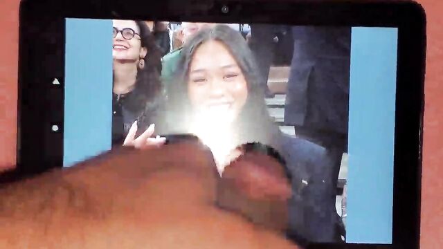 Asian hottie suni lee gets her face covered with cum