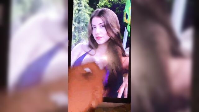 A guy made a cumshot tribute to his girlfriend sofia espanha