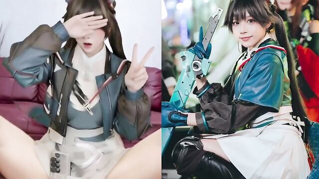 Hot cosplay sex with chinese cosplayer cn qny and her boyfriend