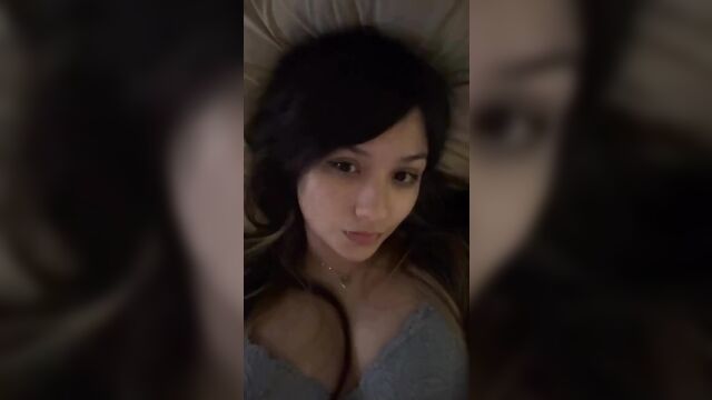 A streamer gets her boobs played with and spanked in a steamy session