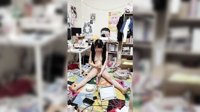 The best ai sex with a hot japanese babe and her futa clone