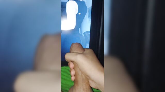 A cumshot tribute to a special lady, delivered with passion