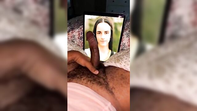 Caitlin clark gives a blowjob as a tribute to cock