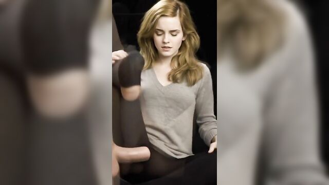 Cute emma watson fucked by a big cock in ai sex