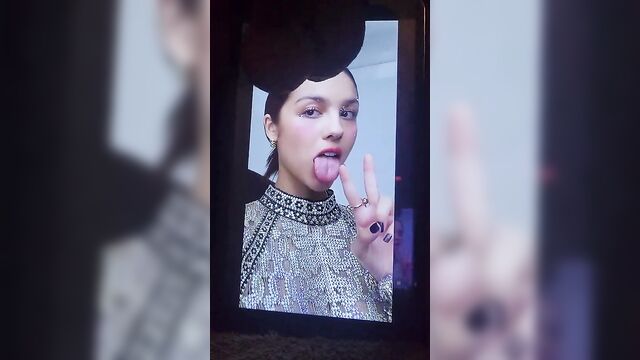 Olivia rodrigo receives a cum tribute in honor of her beauty, part 1