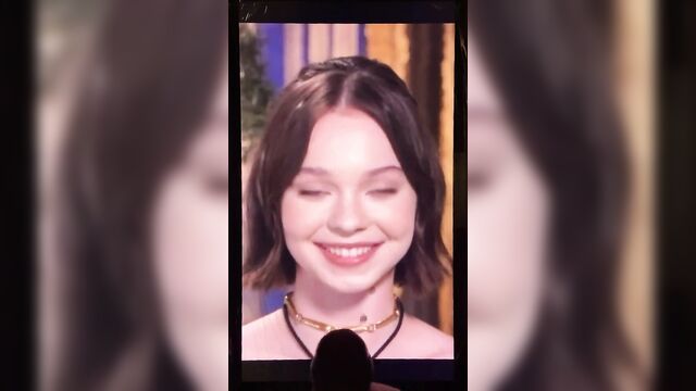 Emma myers gets a hot cum tribute 2