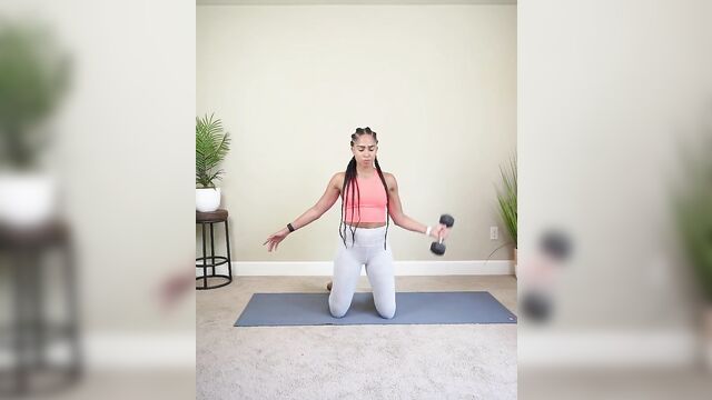 Foot flexibility yoga with nina in black tights