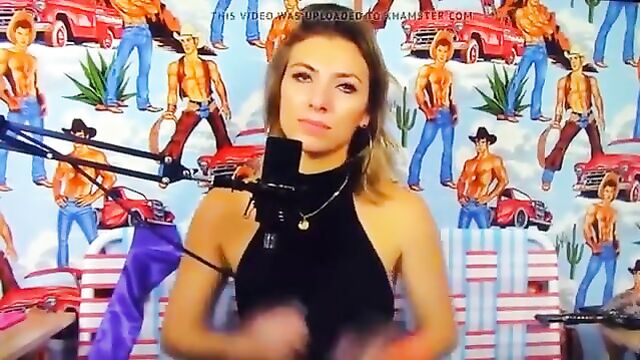 Annie lederman gets her tits out for the eager crowd
