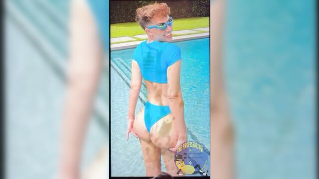 James charles receives a messy cumshot tribute with his famous big ass