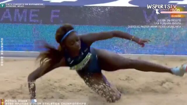 Fatima diame - long jump _ 2020 spanish