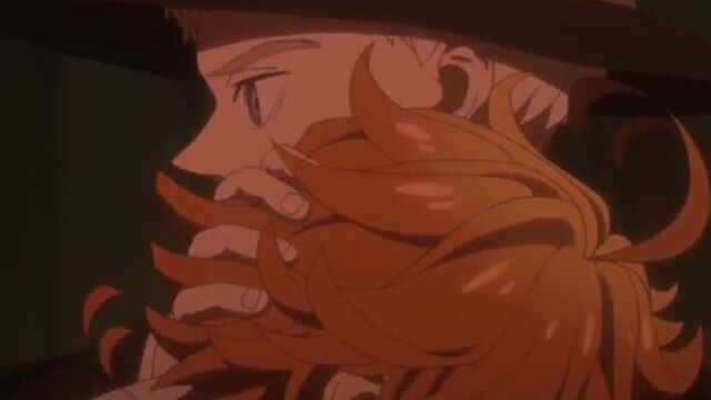 Норман и емма | момент из аниме «обещанный неверленд»