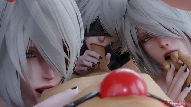 Esk nier automata yorha no.2 type b animated blender webm
