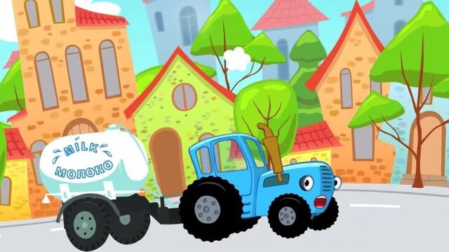 Что ты делал синий трактор - развивающая детская песня мультик kids song