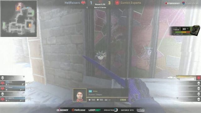 Mou 1v3 clutch vs hellraisers @ starseries i-league season 4