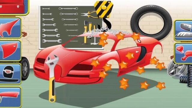 Монстр трак мультики про машинки игры для детей автомастерская собираем джип