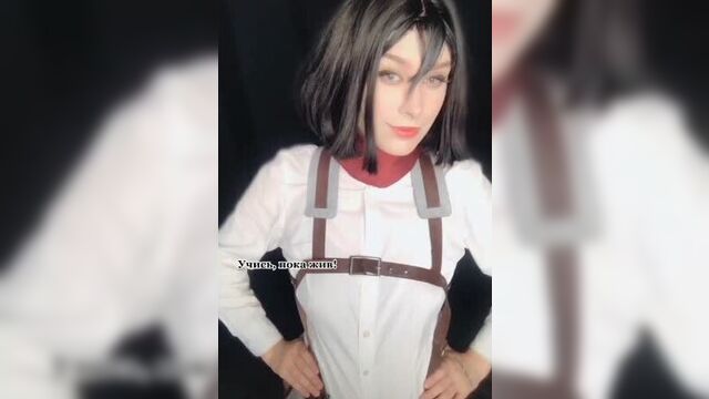 Mikasa cosplay.