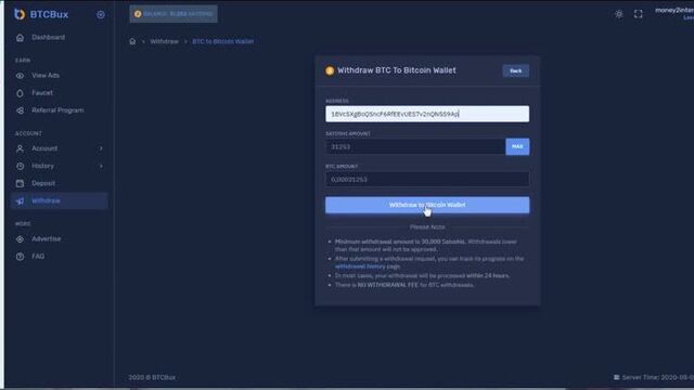 Btcbux кран платит заработок без вложений free bitcoin faucet