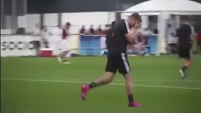 Гол рэмзи на тренировке