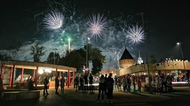 Фейерверк день города тула