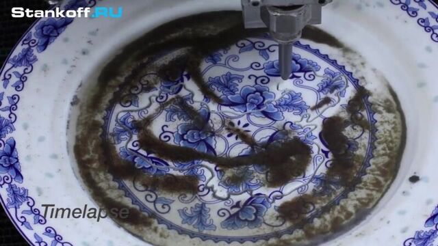 Настольный станок гидроабразивной резки с чпу